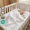 2 Katlı Müslin Bebek Örtüsü Beyaz