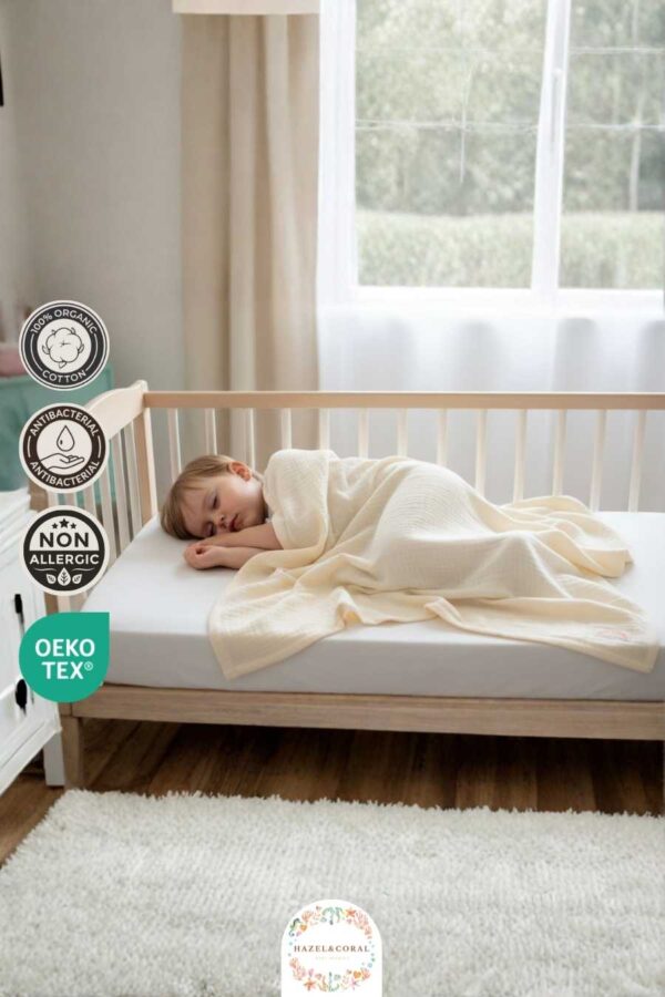 4 Katlı Müslin Battaniyesi Krem