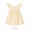 Çift Katlı Müslin Fırfırlı Kız Çocuk Elbisesi